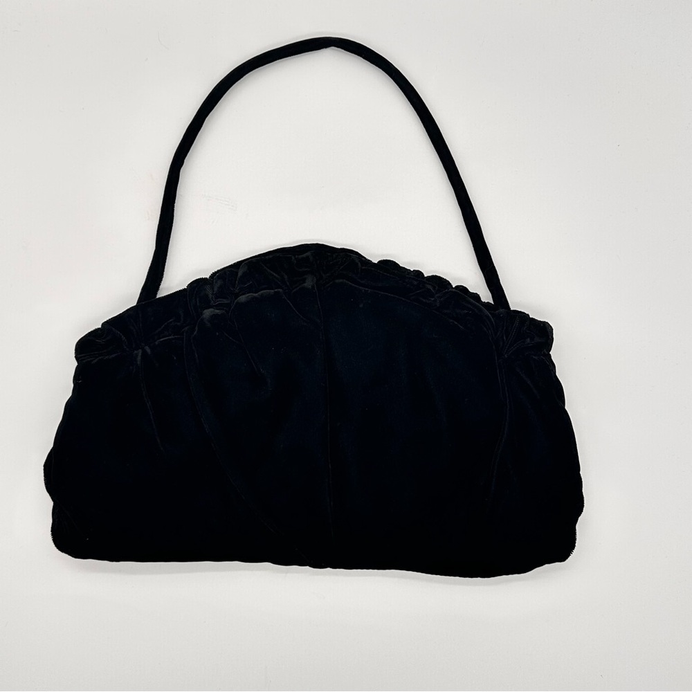 Vintage Knapp Sacs Of California 1970’s Velvet Handbag with Snap Top Closure